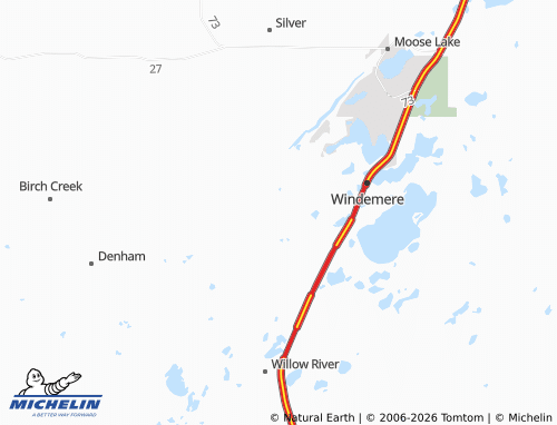 Kaart MICHELIN Sturgeon Lake - ViaMichelin