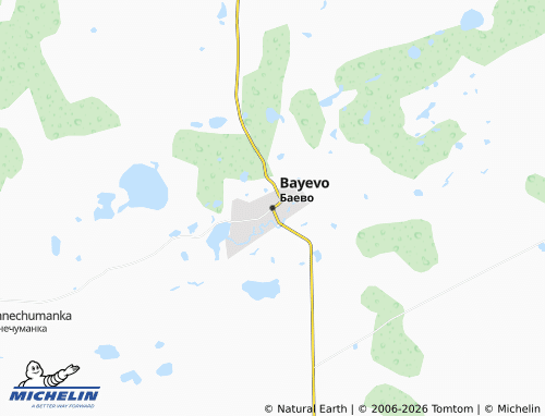 MICHELIN-Landkarte Bayevo - ViaMichelin