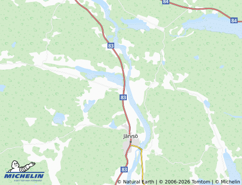 Mapa MICHELIN Väster-Skästra - ViaMichelin