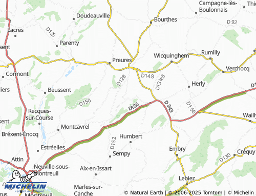 Carte MICHELIN Bimont - ViaMichelin