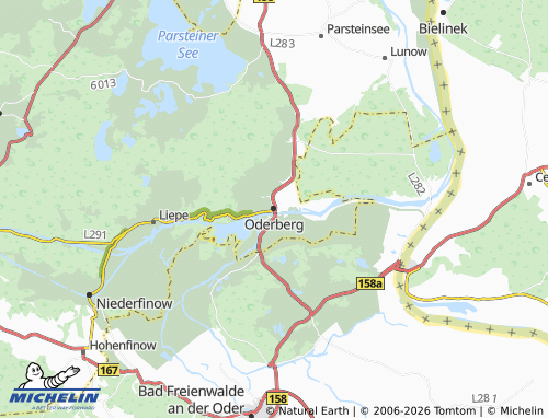 Kaart MICHELIN Oderberg - ViaMichelin