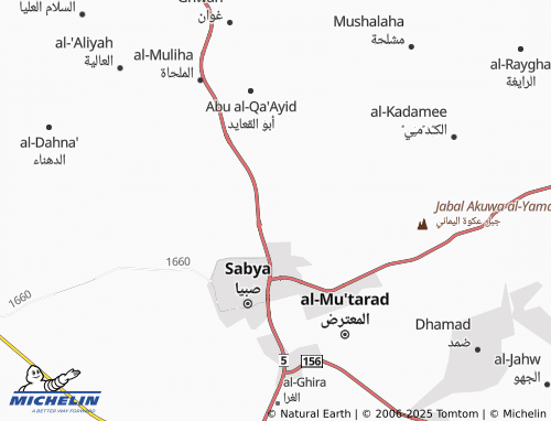 MICHELIN Nakhlan map - ViaMichelin