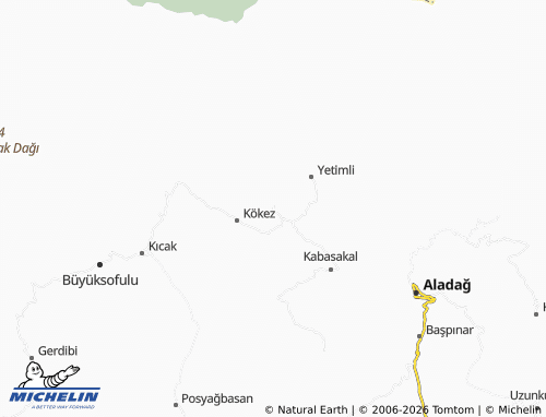 MICHELIN Dölekli map - ViaMichelin