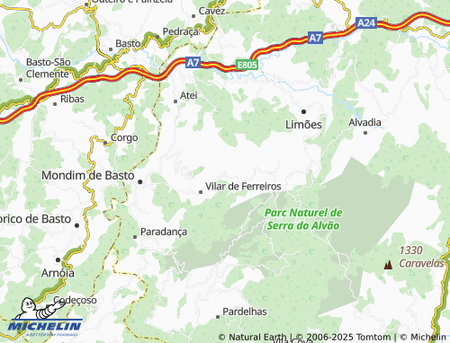 Kaart MICHELIN Bairro Novo - ViaMichelin