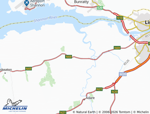 MICHELIN Kildimo New map - ViaMichelin