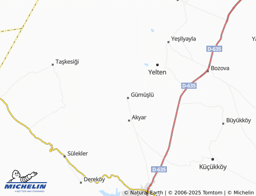 MICHELIN Gümüşlü map - ViaMichelin