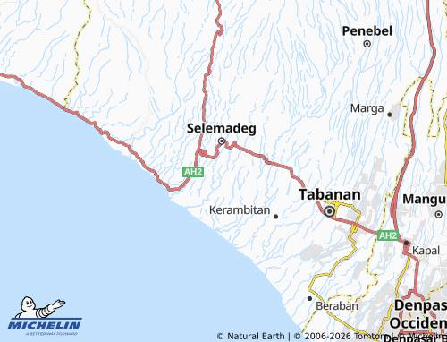 MICHELIN Serampingan map - ViaMichelin