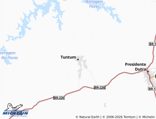 Mappa MICHELIN Tuntum - ViaMichelin