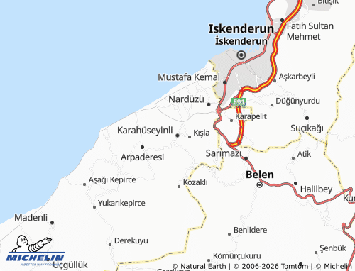 Mappa MICHELIN Karahüseyinli - ViaMichelin