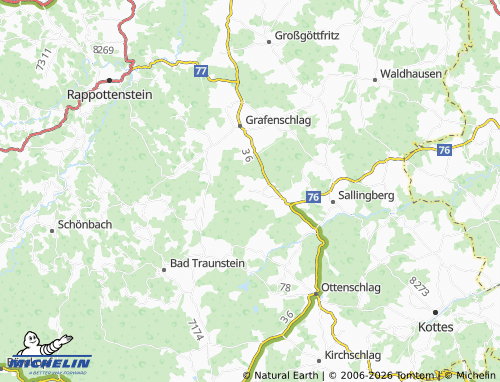 MICHELIN Langschlag map - ViaMichelin