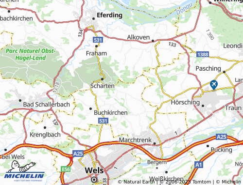 Mapa MICHELIN Mistelbach bei Wels - ViaMichelin