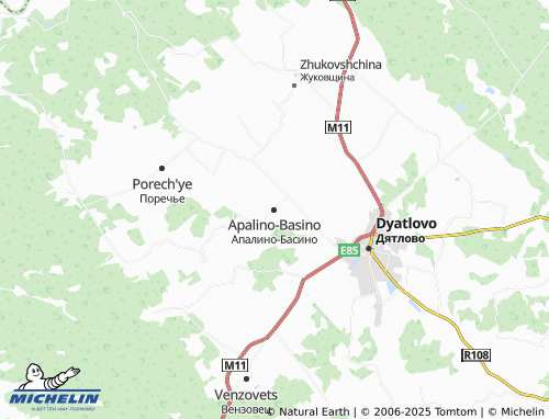 MICHELIN Apalino-Basino map - ViaMichelin