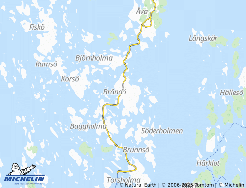 MICHELIN-Landkarte Brändö - ViaMichelin