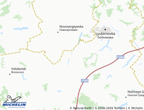 MICHELIN Borshchen' map - ViaMichelin