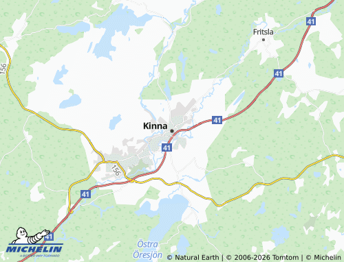 MICHELIN-Landkarte Kinna - ViaMichelin
