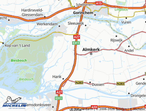 MICHELIN Nieuwendijk map - ViaMichelin