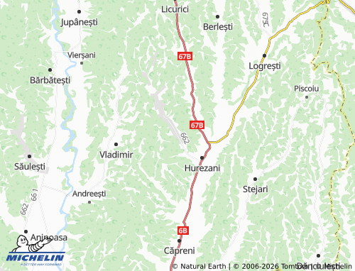 MICHELIN Totea De Hurezani map - ViaMichelin