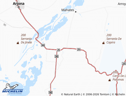 Carte MICHELIN Malagana - ViaMichelin