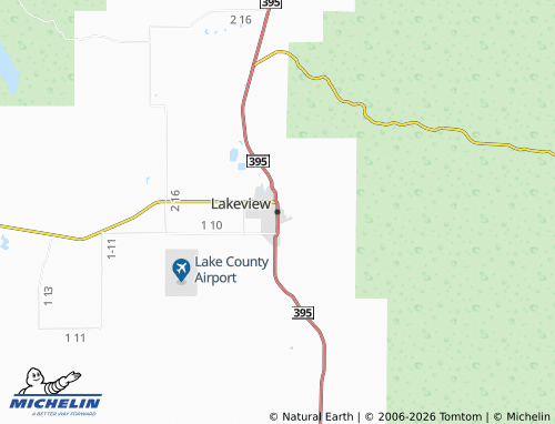 Mapa MICHELIN Lakeview - ViaMichelin