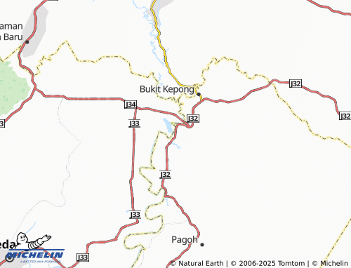 MICHELIN-Landkarte Kampung Sungai Meda - ViaMichelin