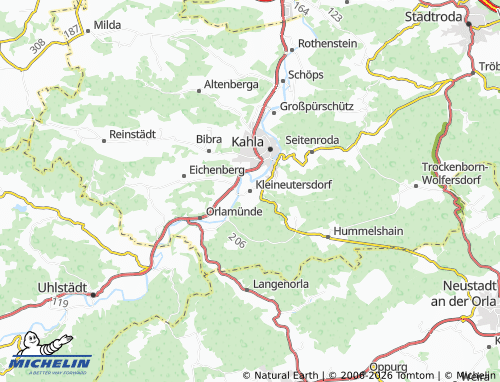 MICHELIN Kleineutersdorf map - ViaMichelin