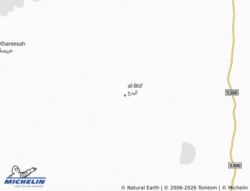 MICHELIN Al Bada map - ViaMichelin