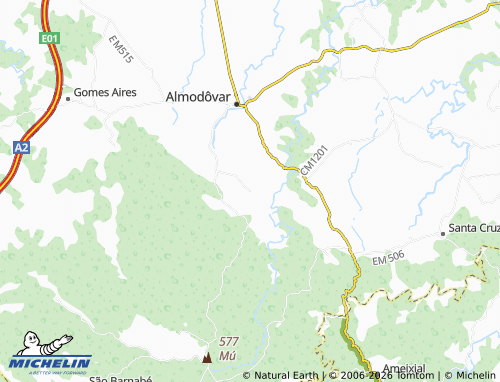 Mapa MICHELIN Monte das Mestras - ViaMichelin
