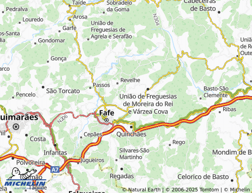 Kaart MICHELIN Campos Novos - ViaMichelin