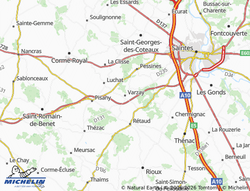 Mapa MICHELIN Varzay - ViaMichelin