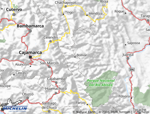 MICHELIN Bolívar map - ViaMichelin