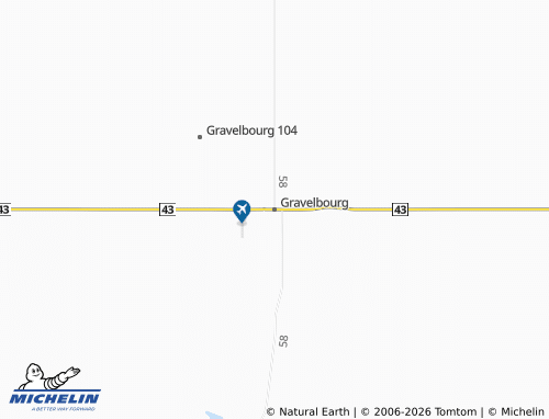 Mapa MICHELIN Gravelbourg - ViaMichelin