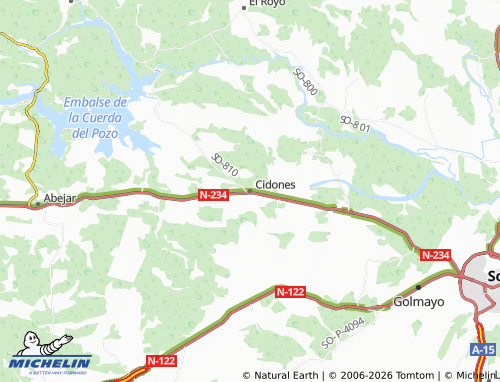MICHELIN Cidones map - ViaMichelin