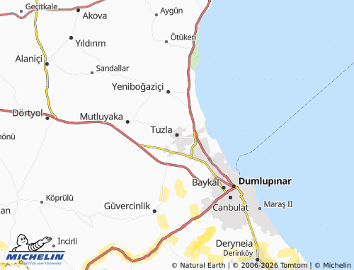MICHELIN Tuzla map - ViaMichelin