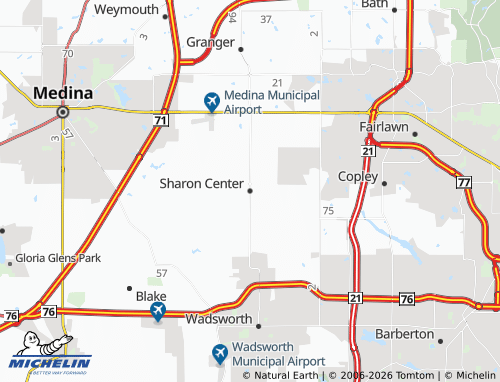 Mappa MICHELIN Sharon Center - ViaMichelin