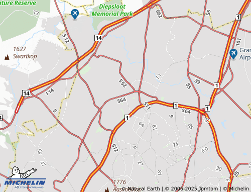 MICHELIN-Landkarte Douglasdale Extension 81 - ViaMichelin