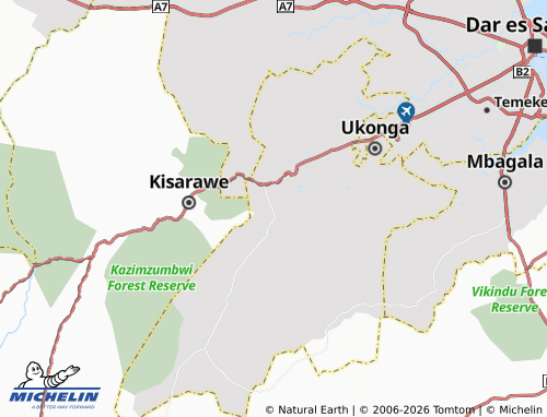MICHELIN-Landkarte Mwakanga - ViaMichelin