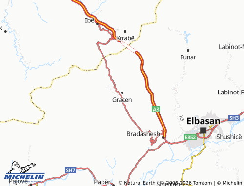 MICHELIN Gracen map - ViaMichelin