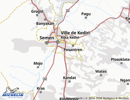 MICHELIN-Landkarte Ngronggo - ViaMichelin