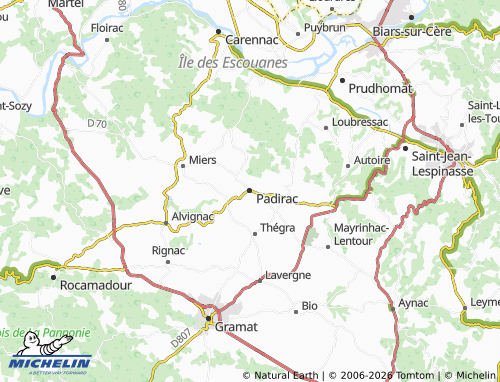 Mappa MICHELIN Padirac - ViaMichelin