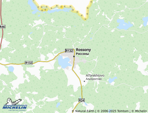 MICHELIN Rossony map - ViaMichelin