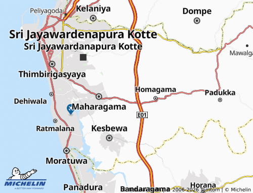 MICHELIN-Landkarte Kottawa South - ViaMichelin