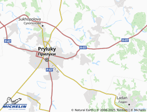 MICHELIN-Landkarte Yehorivka - ViaMichelin