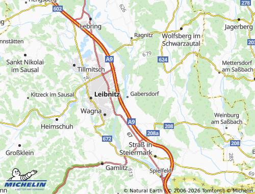 MICHELIN-Landkarte Gabersdorf - ViaMichelin