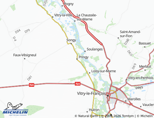 Mapa MICHELIN Pringy - ViaMichelin