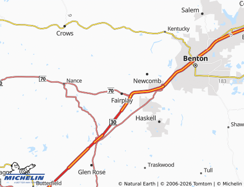 Mappa MICHELIN Fairplay - ViaMichelin
