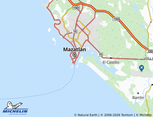 MICHELIN Lázaro Cárdenas map - ViaMichelin