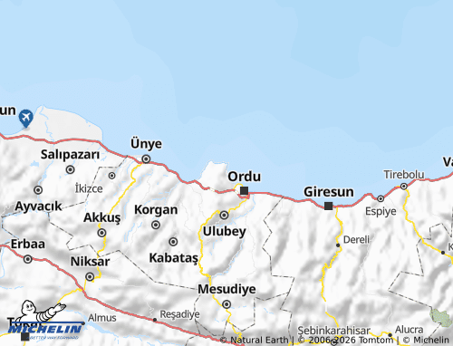 Mappa MICHELIN Perşembe - ViaMichelin
