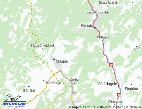 Mappa MICHELIN Poenițele - ViaMichelin