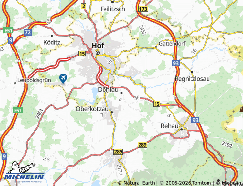 Mapa MICHELIN Döhlau - ViaMichelin