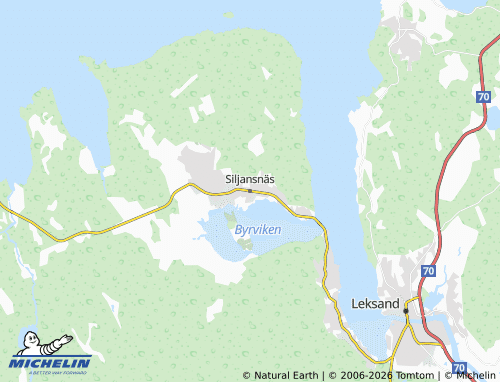 MICHELIN-Landkarte Siljansnäs - ViaMichelin